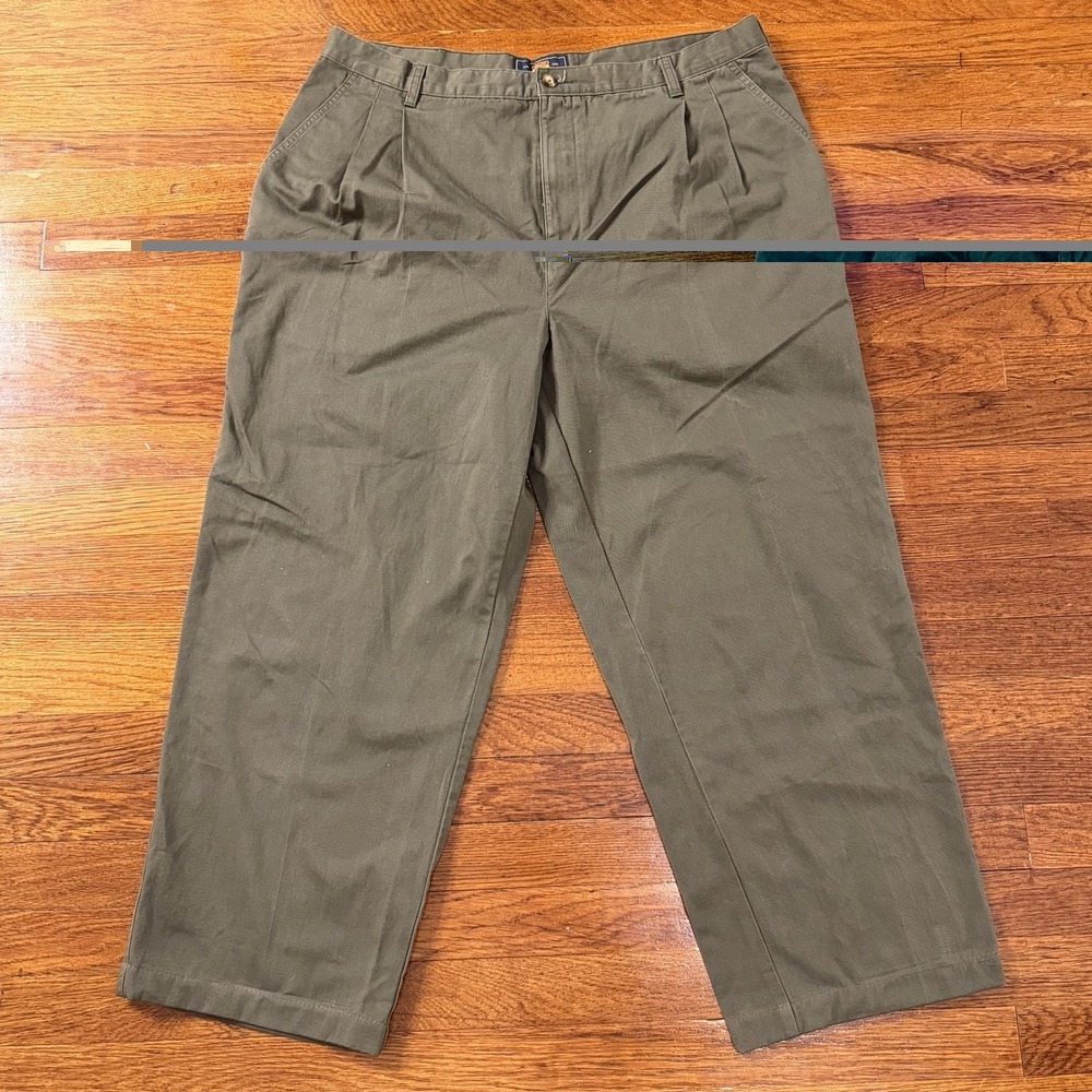 Men's Route 66 Original Olive Green Cotton Classic Size 40x32 Straight Leg Pants